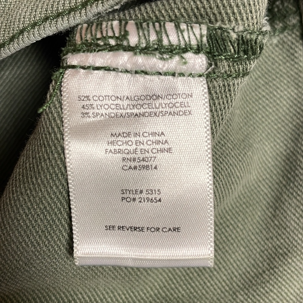 Cabi The Quest Skinny Stretch Cords Ankle Mid Rise Pants Size 6 - Picture 6 of 6